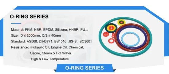 Juntas tóricas de goma Swks FKM NBR HNBR EPDM Silicona O